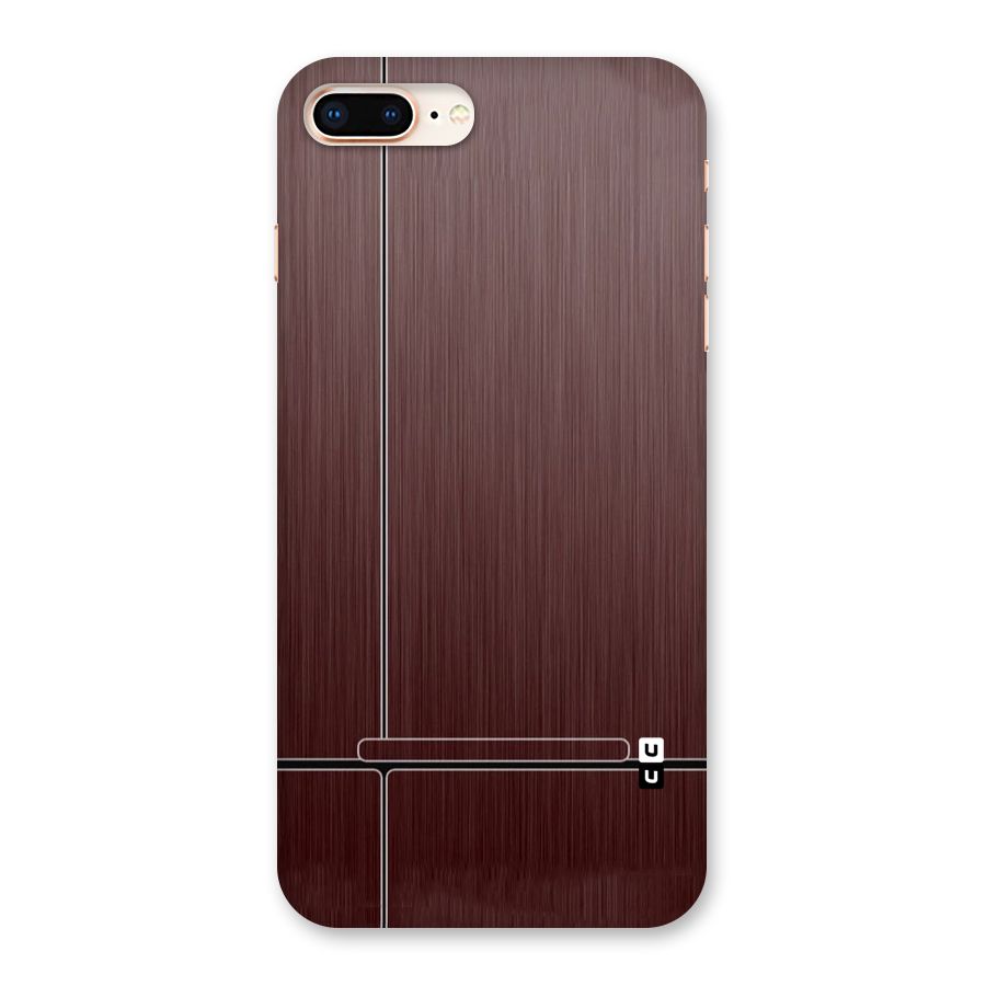 Dark Maroon Classic Design Back Case for iPhone 8 Plus