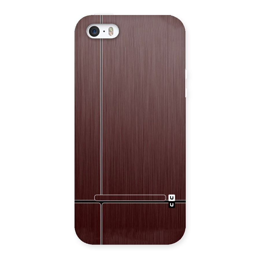 Dark Maroon Classic Design Back Case for iPhone SE
