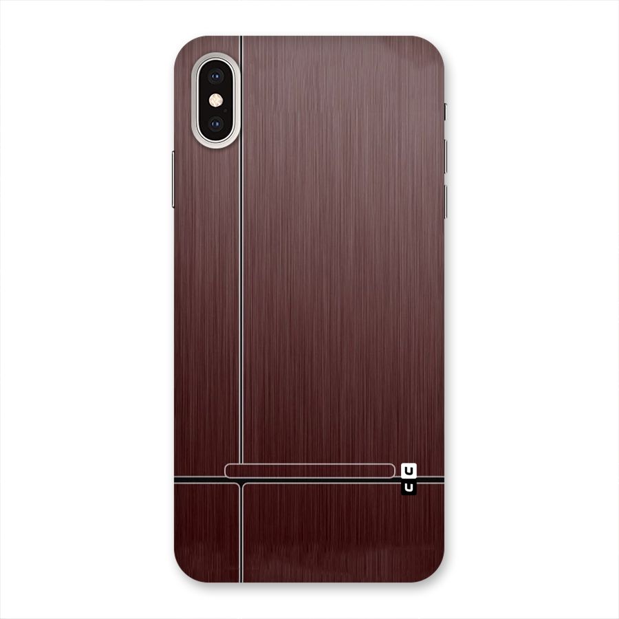 Dark Maroon Classic Design Back Case for iPhone XS Max