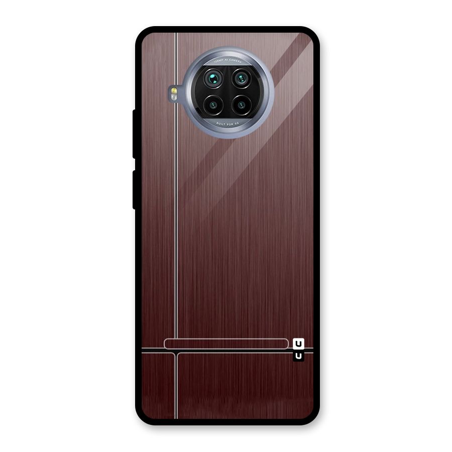 Dark Maroon Classic Design Glass Back Case for Mi 10i