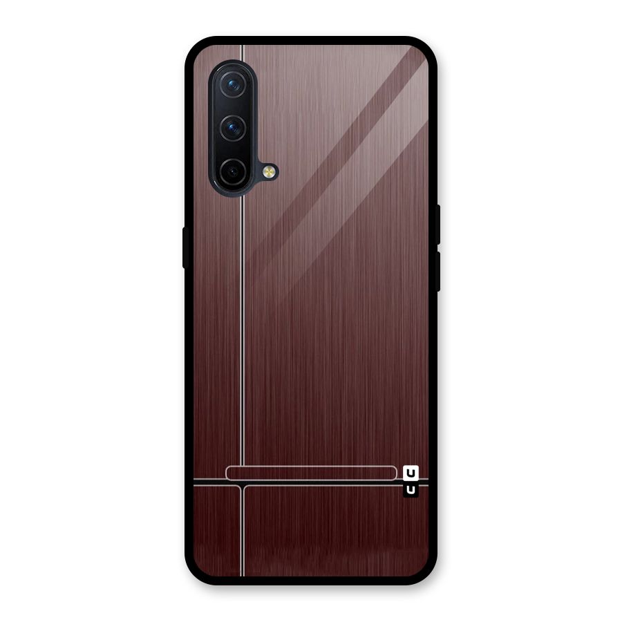 Dark Maroon Classic Design Glass Back Case for OnePlus Nord CE 5G