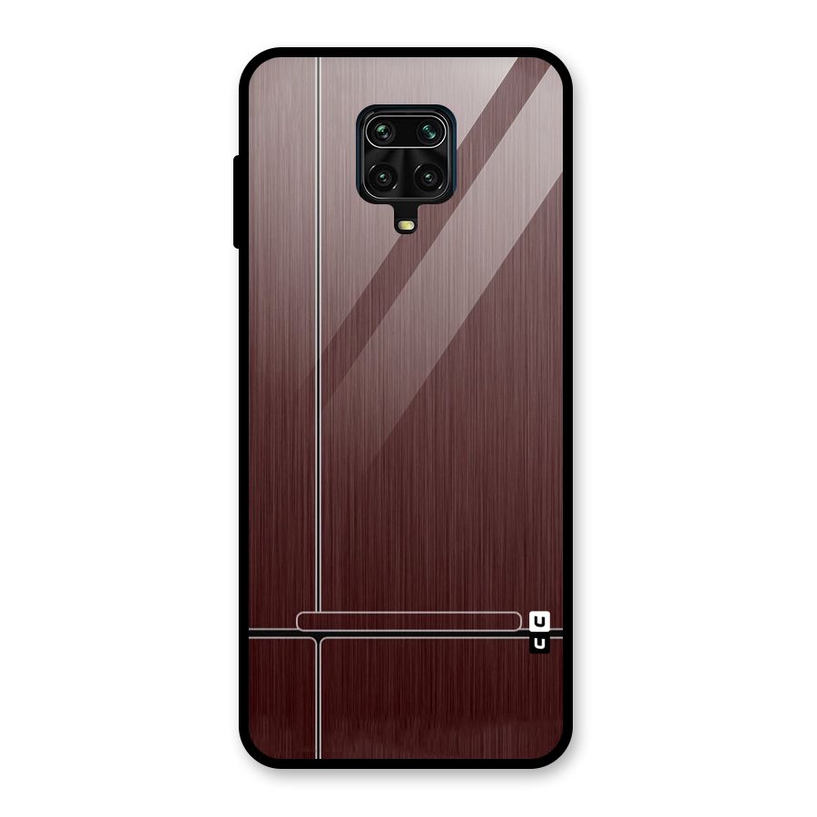 Dark Maroon Classic Design Glass Back Case for Poco M2 Pro