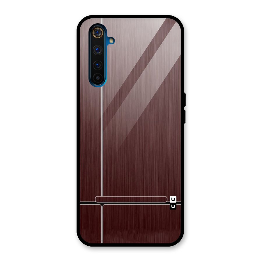 Dark Maroon Classic Design Glass Back Case for Realme 6 Pro