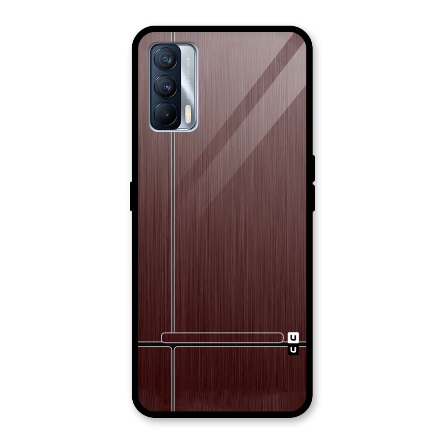 Dark Maroon Classic Design Glass Back Case for Realme X7