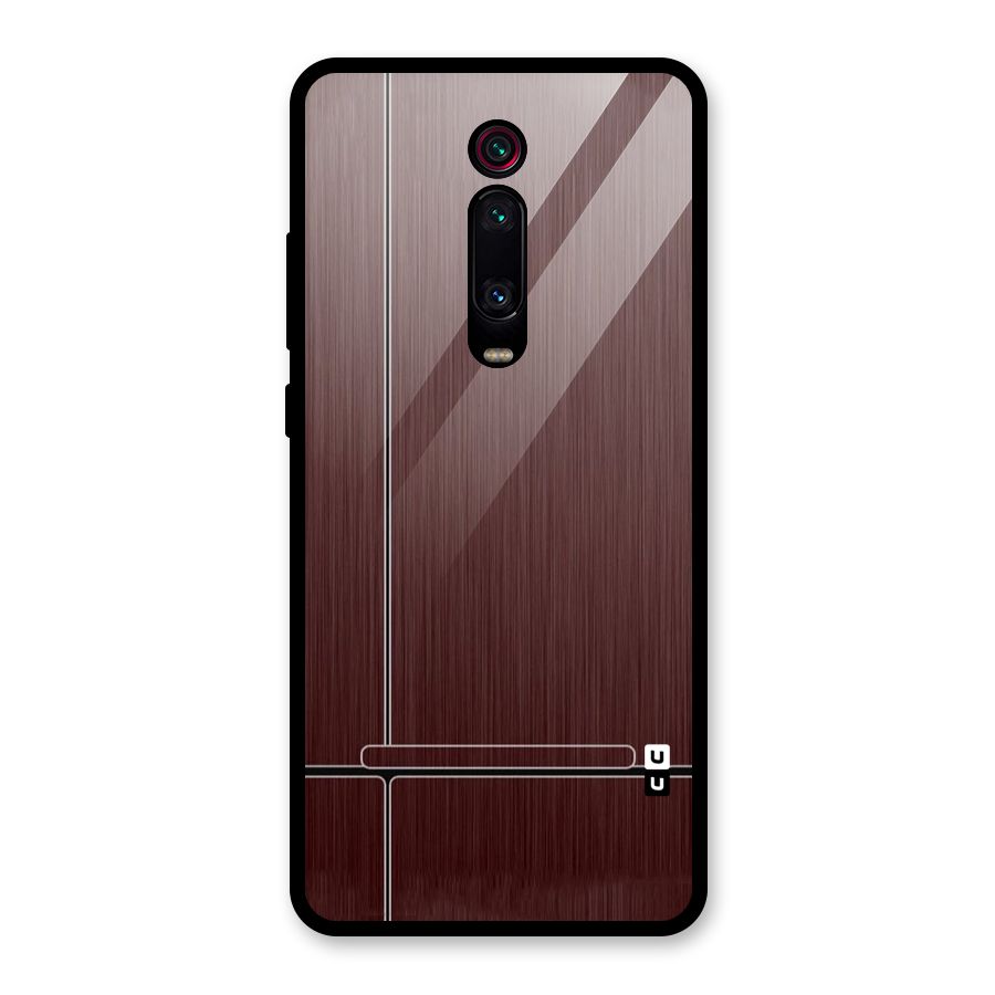 Dark Maroon Classic Design Glass Back Case for Redmi K20