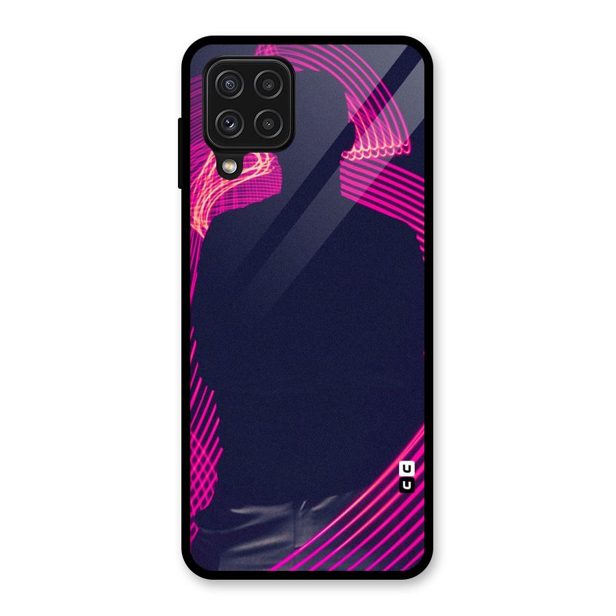 Dark Night DJ Glass Back Case for Galaxy A22 4G