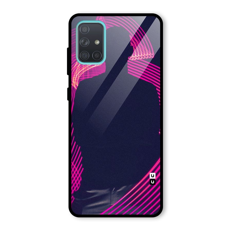 Dark Night DJ Glass Back Case for Galaxy A71