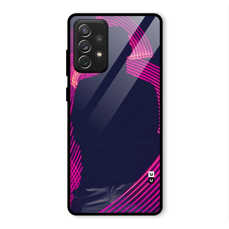 Dark Night DJ Glass Back Case for Galaxy A72