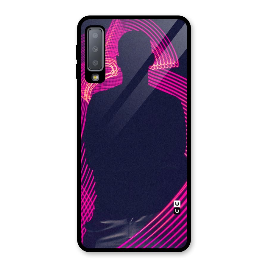 Dark Night DJ Glass Back Case for Galaxy A7 (2018)