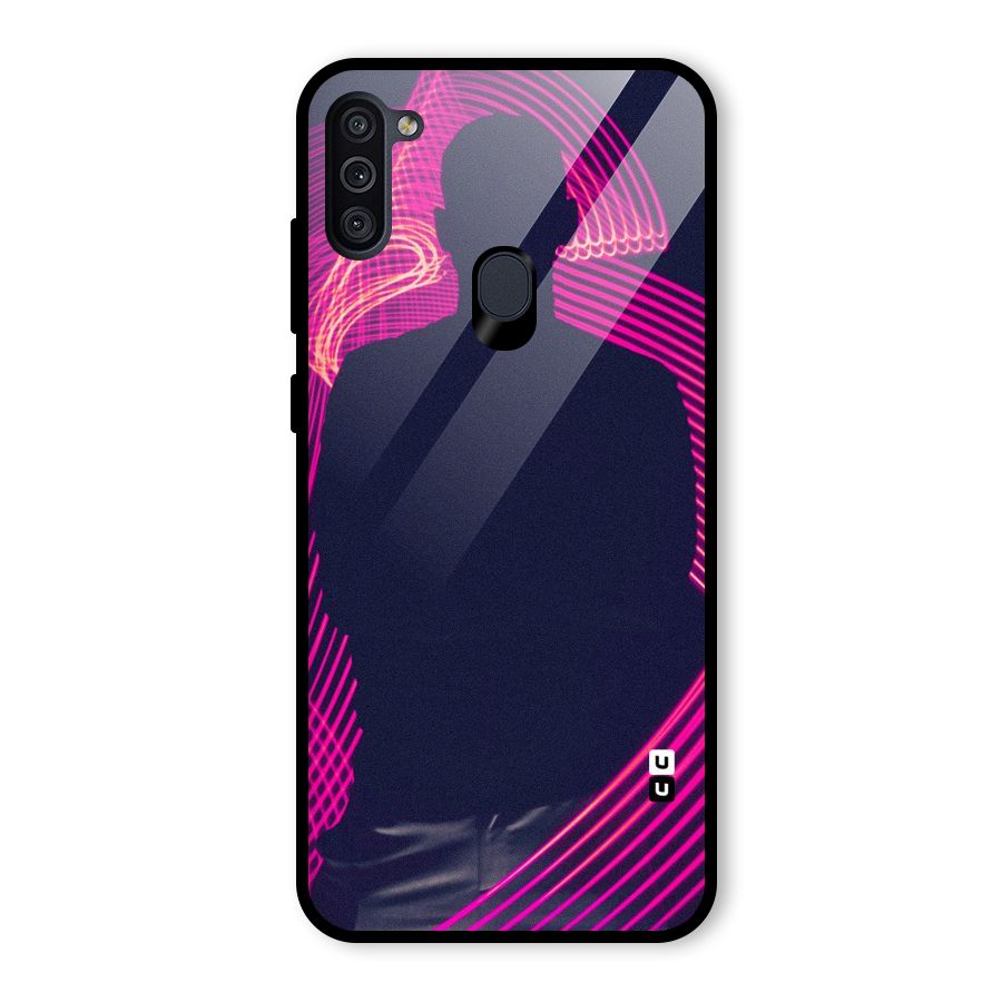 Dark Night DJ Glass Back Case for Galaxy M11