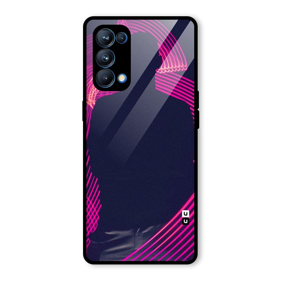 Dark Night DJ Glass Back Case for Oppo Reno5 Pro 5G