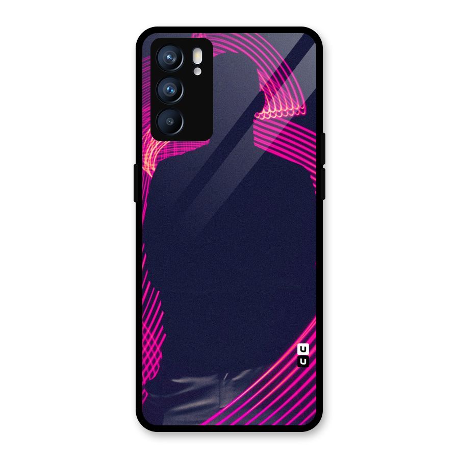 Dark Night DJ Glass Back Case for Oppo Reno6 5G