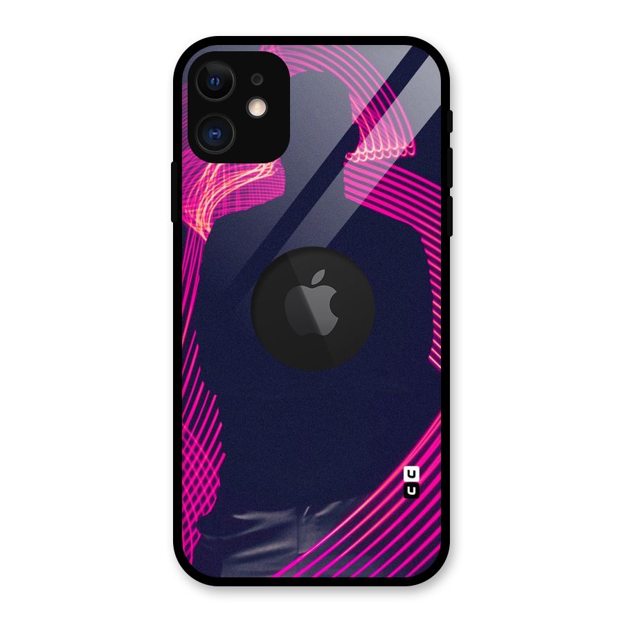 Dark Night DJ Glass Back Case for iPhone 11 Logo Cut