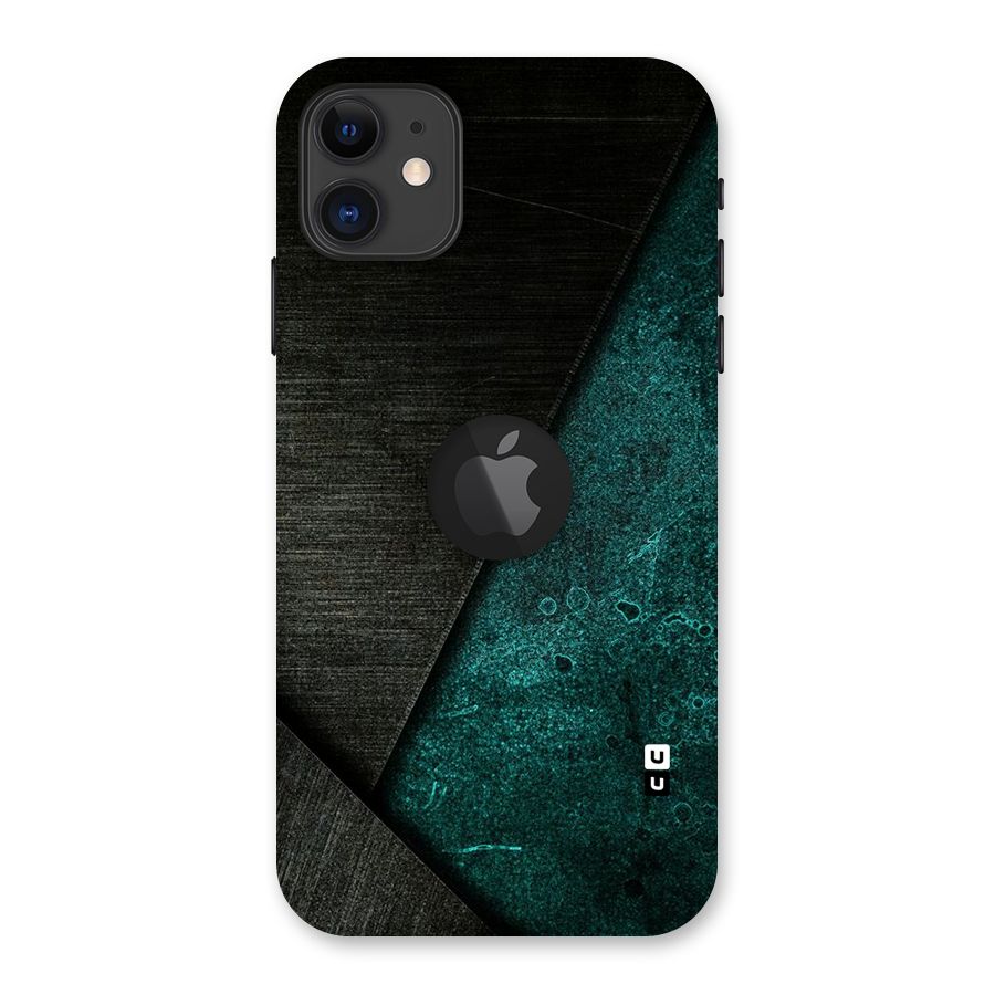 Dark Olive Green Back Case for iPhone 11 Logo Cut
