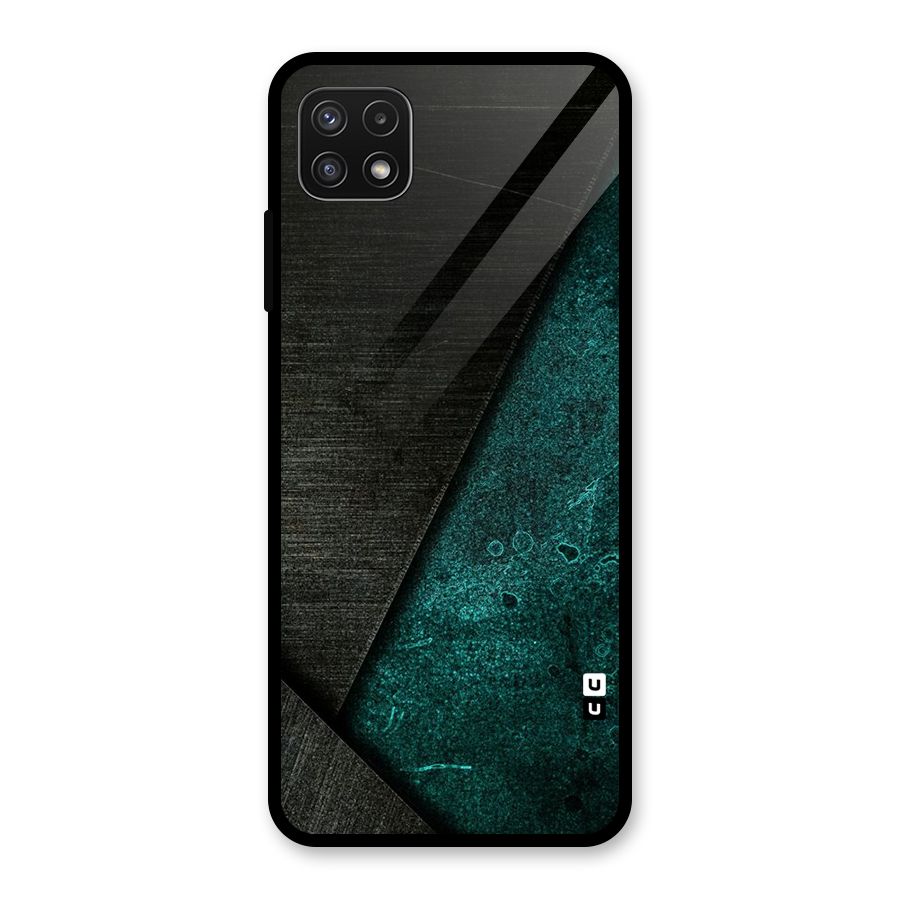 Dark Olive Green Glass Back Case for Galaxy A22 5G