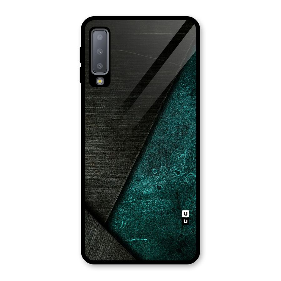 Dark Olive Green Glass Back Case for Galaxy A7 (2018)