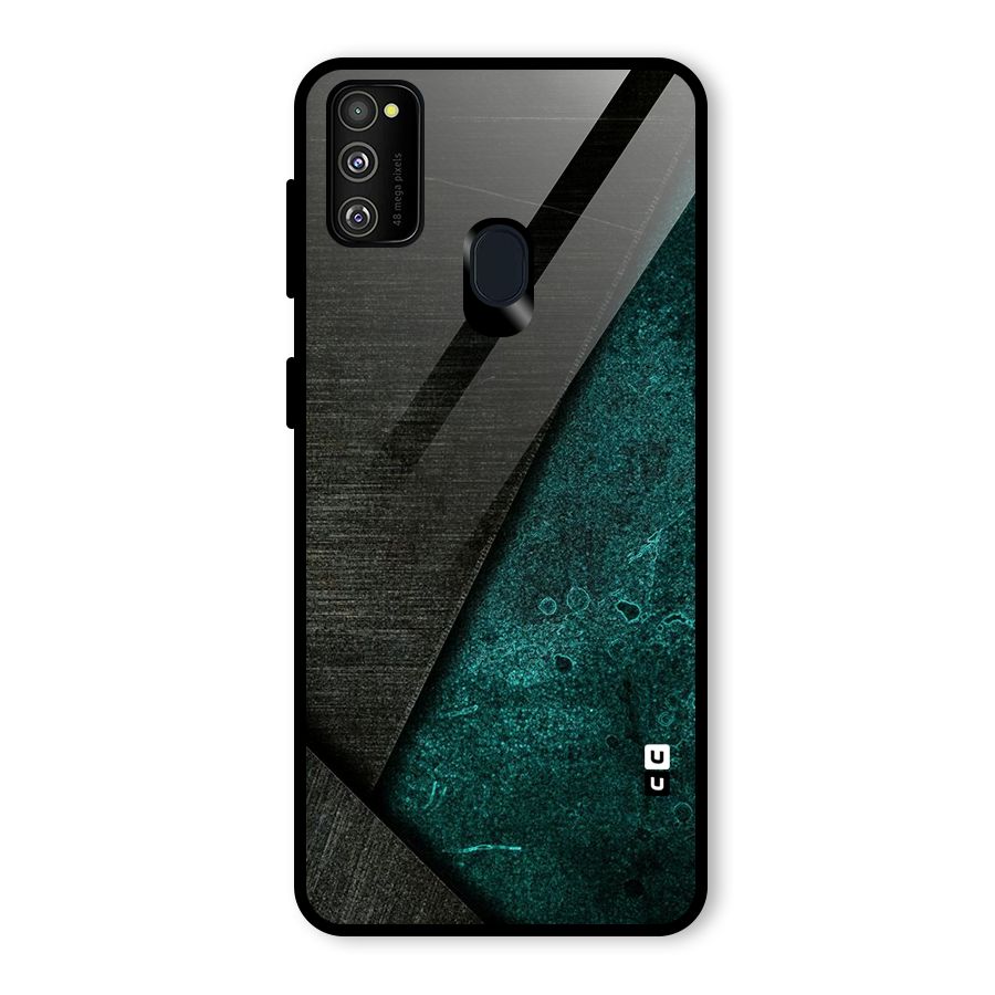 Dark Olive Green Glass Back Case for Galaxy M30s