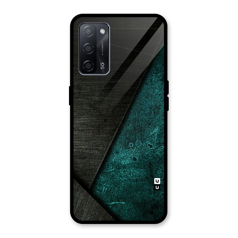 Dark Olive Green Glass Back Case for Oppo A53s 5G