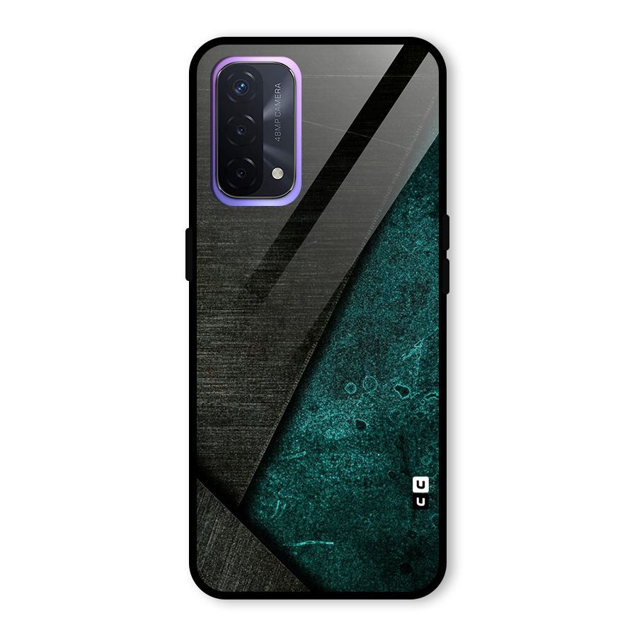 Dark Olive Green Glass Back Case for Oppo A74 5G