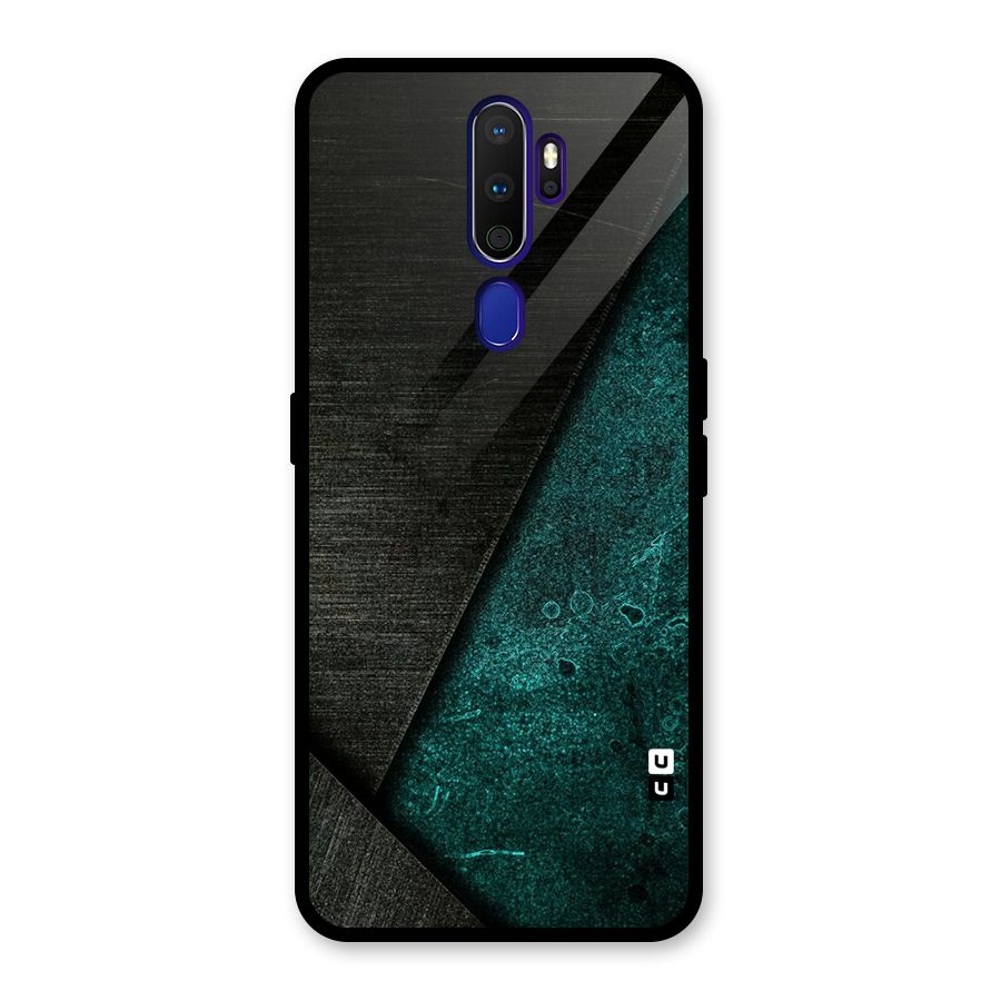 Dark Olive Green Glass Back Case for Oppo A9 (2020)