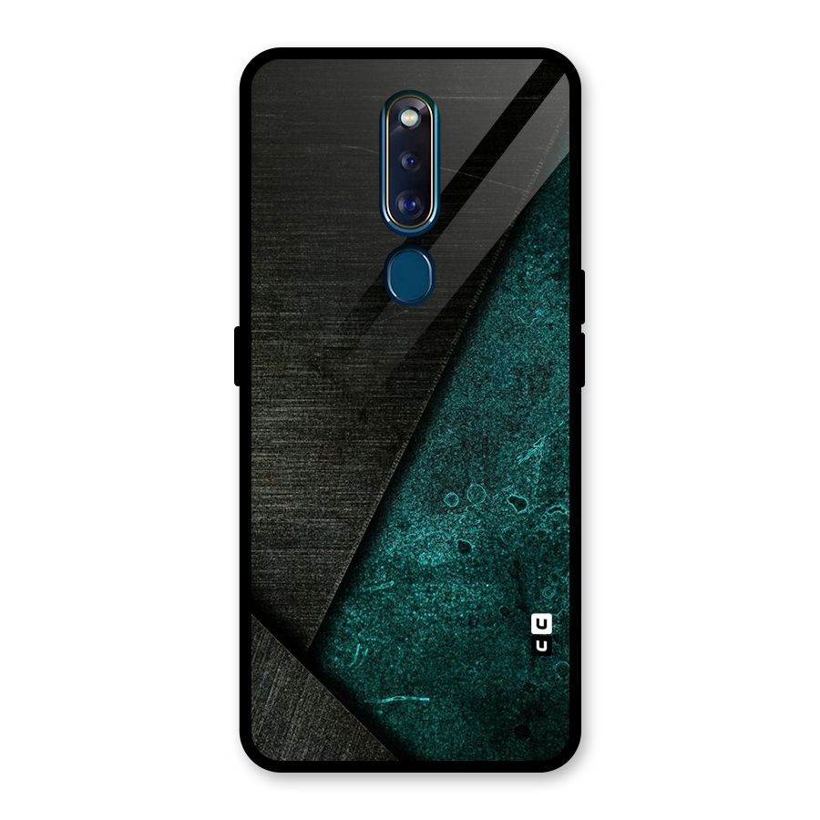 Dark Olive Green Glass Back Case for Oppo F11 Pro
