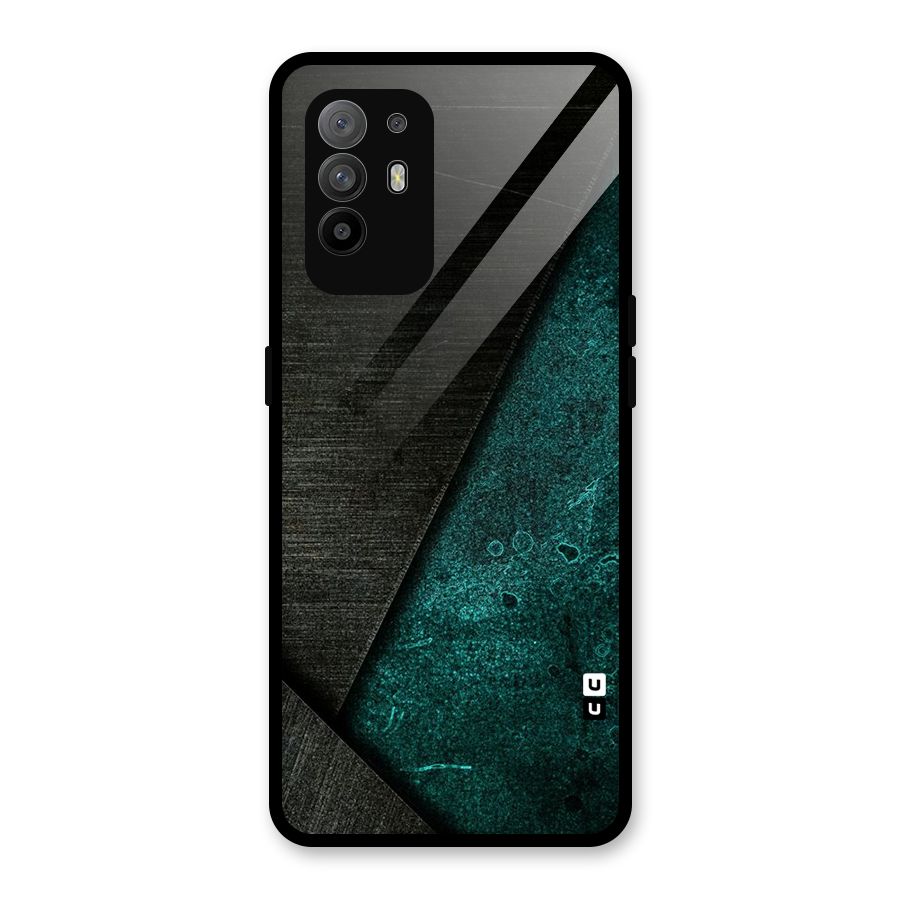 Dark Olive Green Glass Back Case for Oppo F19 Pro Plus 5G