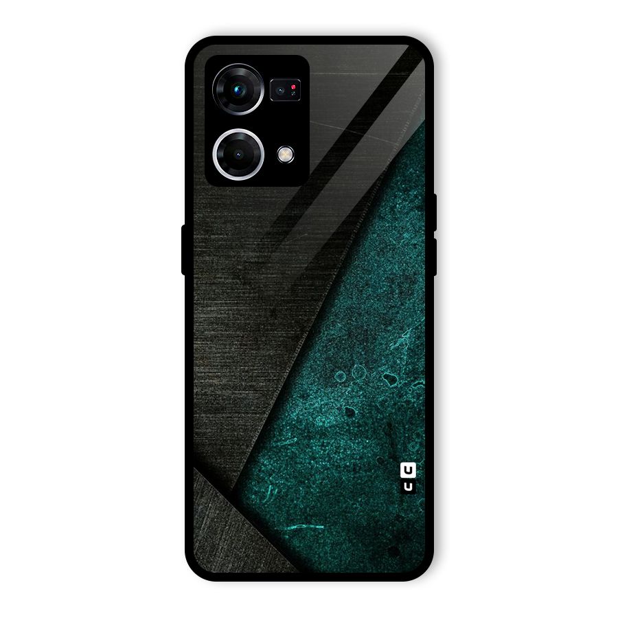Dark Olive Green Glass Back Case for Oppo F21 Pro 5G