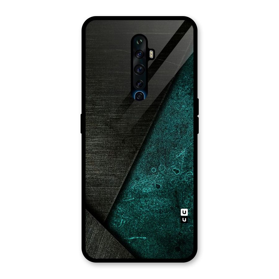Dark Olive Green Glass Back Case for Oppo Reno2 F