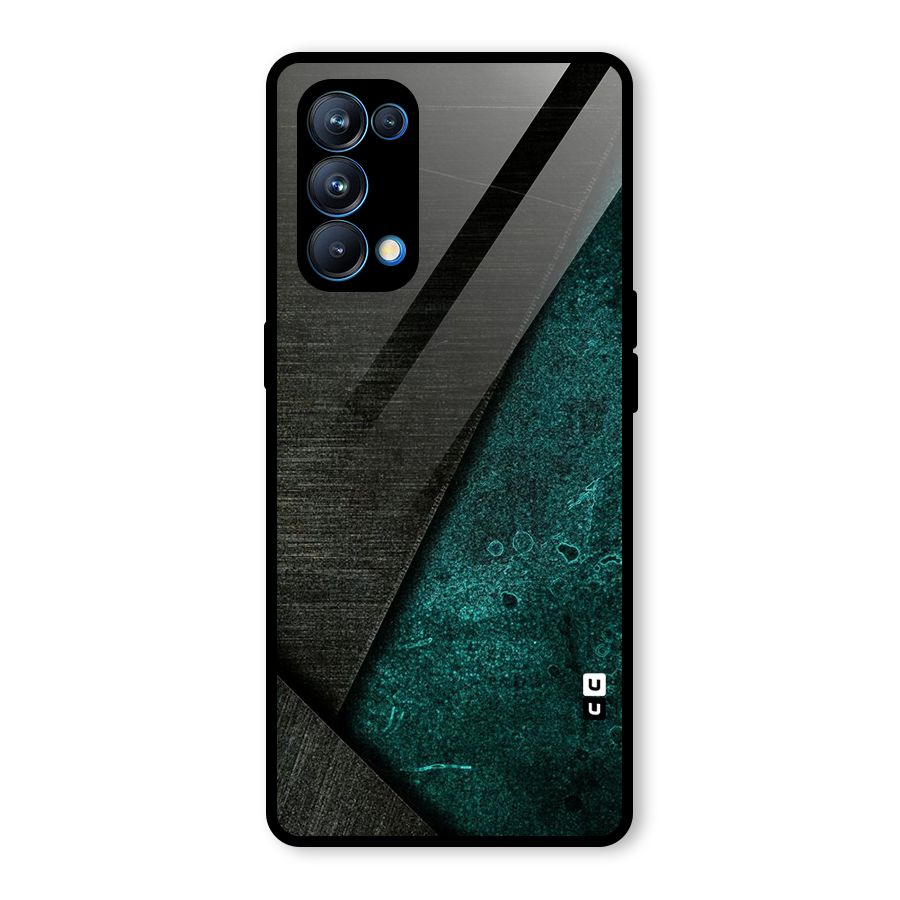 Dark Olive Green Glass Back Case for Oppo Reno5 Pro 5G