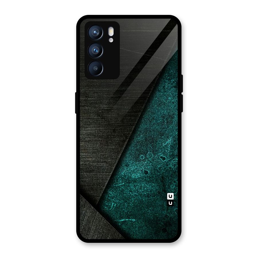Dark Olive Green Glass Back Case for Oppo Reno6 5G