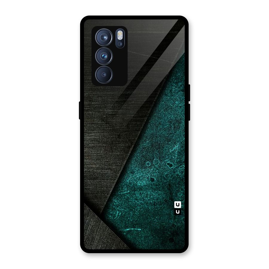 Dark Olive Green Glass Back Case for Oppo Reno6 Pro 5G