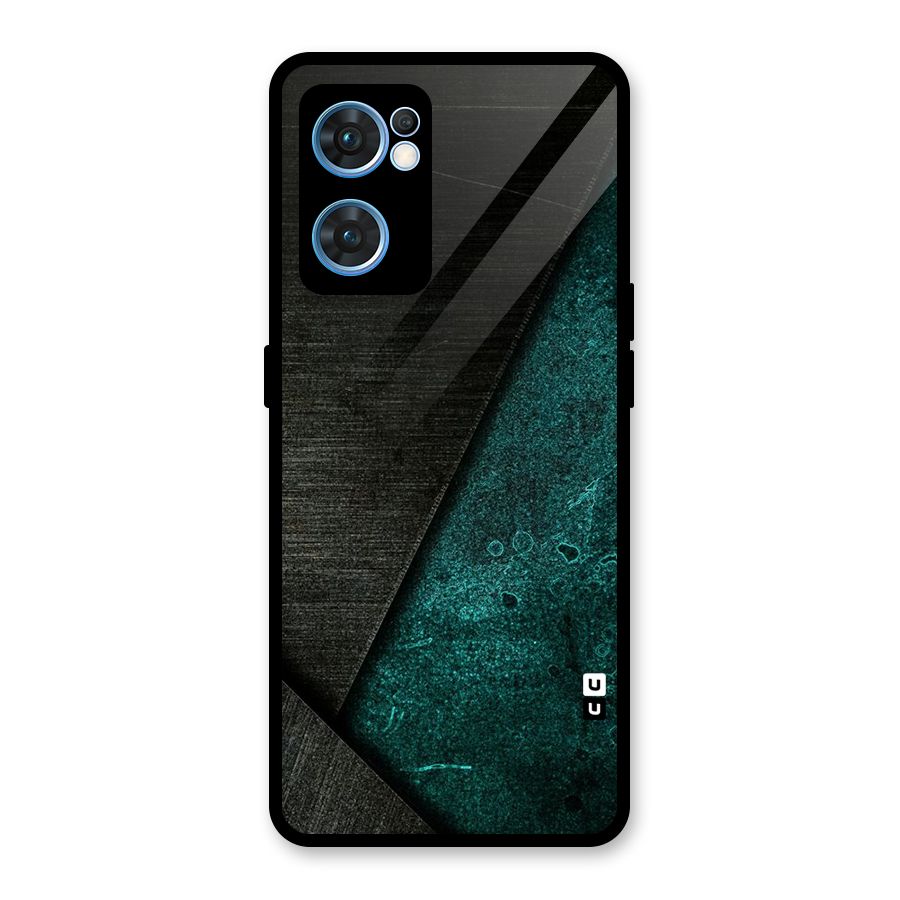 Dark Olive Green Glass Back Case for Oppo Reno7 5G