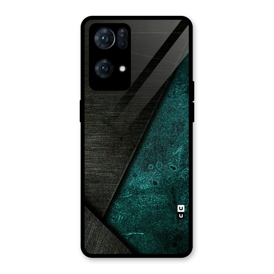 Dark Olive Green Glass Back Case for Oppo Reno7 Pro 5G