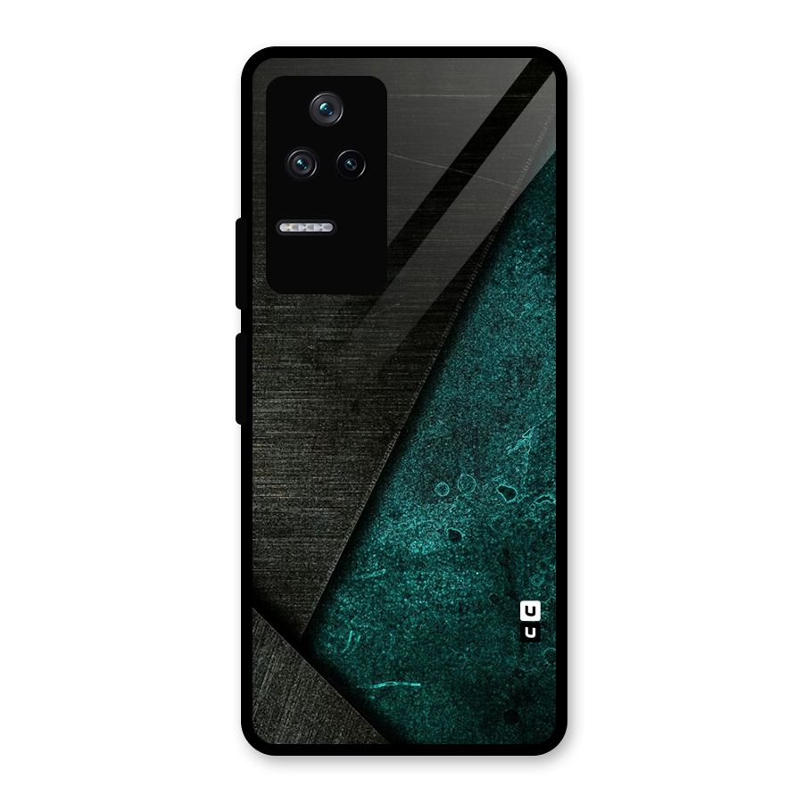 Dark Olive Green Glass Back Case for Poco F4 5G