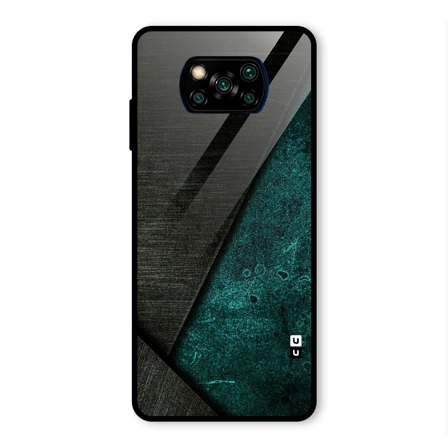 Dark Olive Green Glass Back Case for Poco X3 Pro