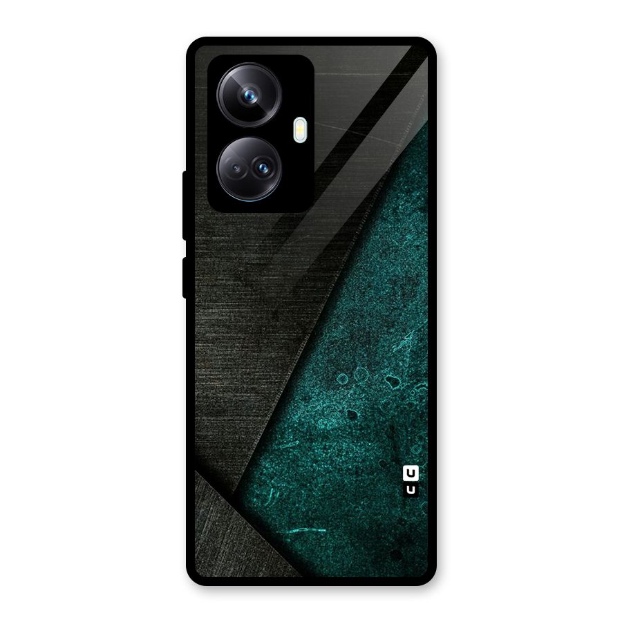Dark Olive Green Glass Back Case for Realme 10 Pro Plus