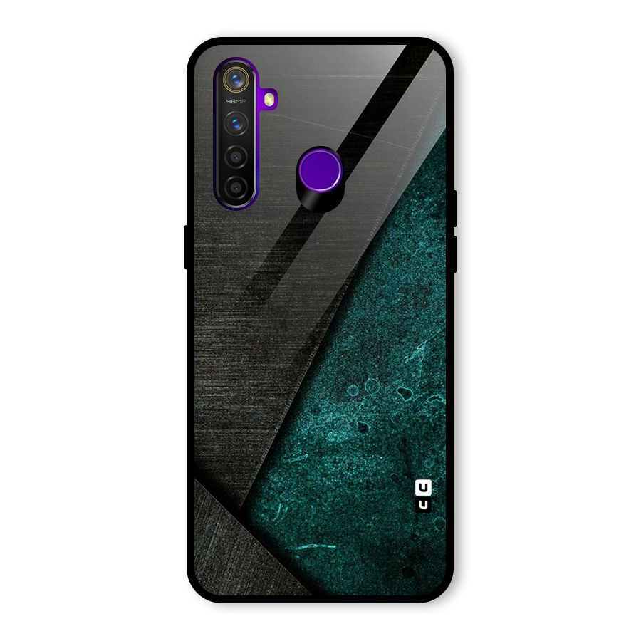 Dark Olive Green Glass Back Case for Realme 5 Pro