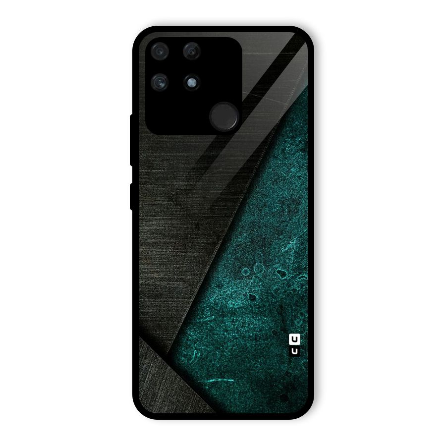 Dark Olive Green Glass Back Case for Realme Narzo 50A