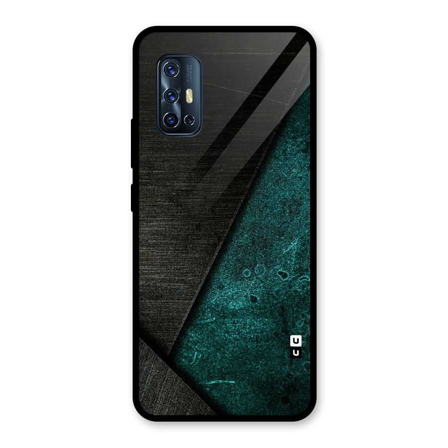 Dark Olive Green Glass Back Case for Vivo V17
