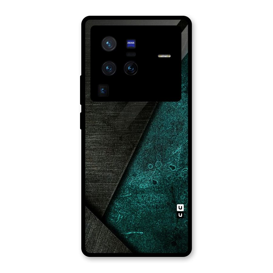Dark Olive Green Glass Back Case for Vivo X80 Pro