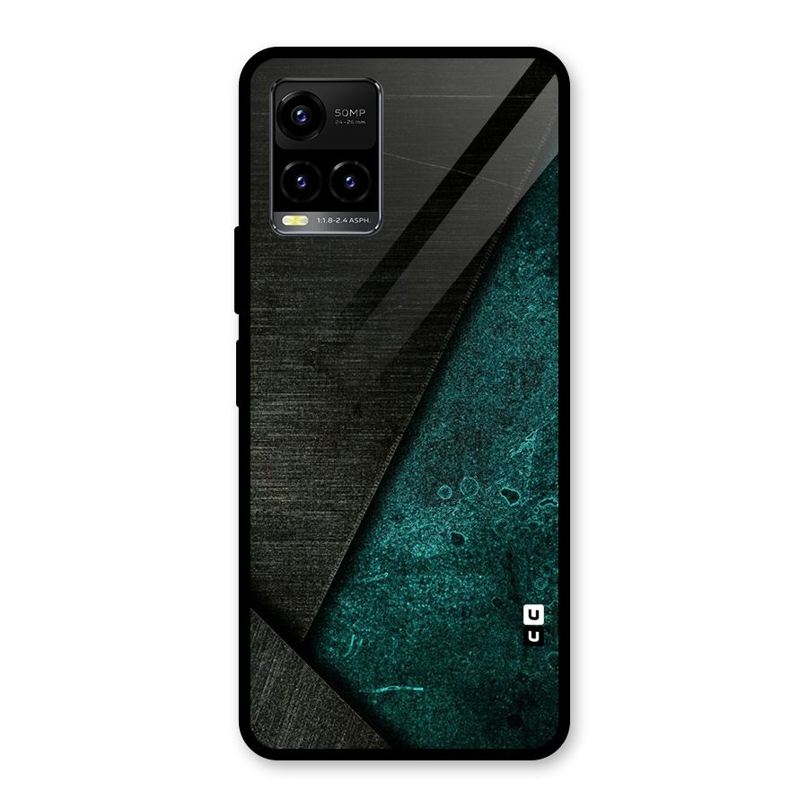 Dark Olive Green Glass Back Case for Vivo Y21A
