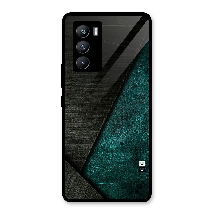 Dark Olive Green Glass Back Case for Vivo iQOO 9 SE