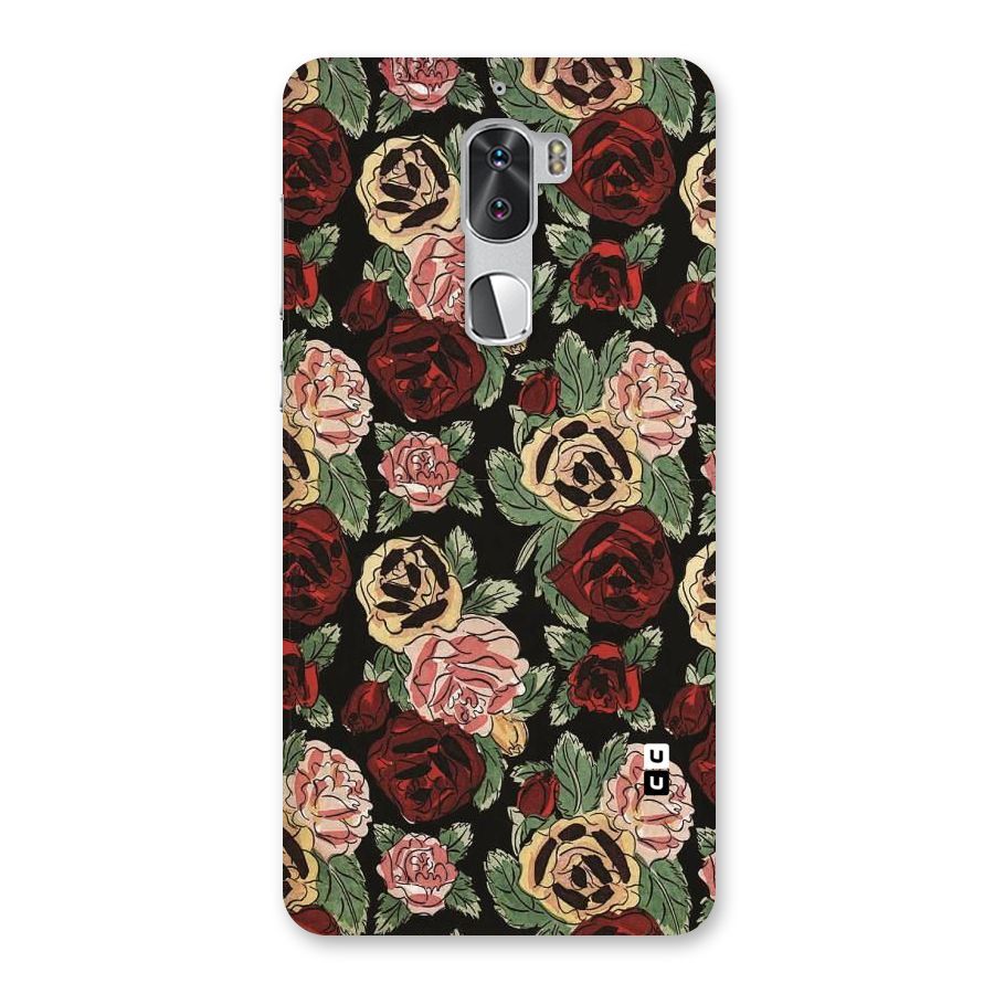Dark Pastel Flowers Back Case for Coolpad Cool 1