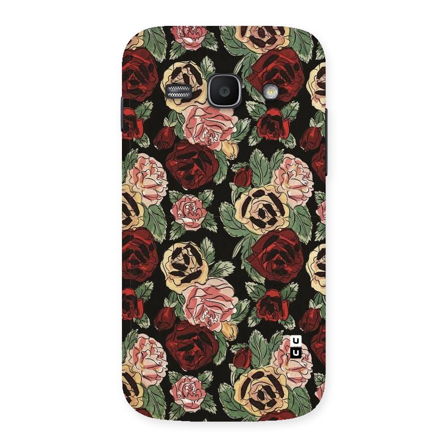 Dark Pastel Flowers Back Case for Galaxy Ace 3