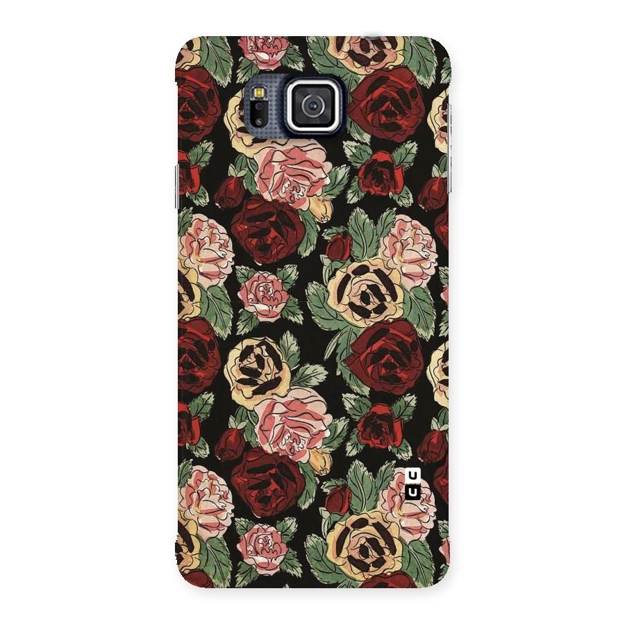 Dark Pastel Flowers Back Case for Galaxy Alpha