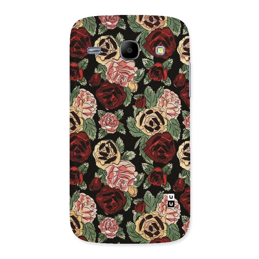 Dark Pastel Flowers Back Case for Galaxy Core