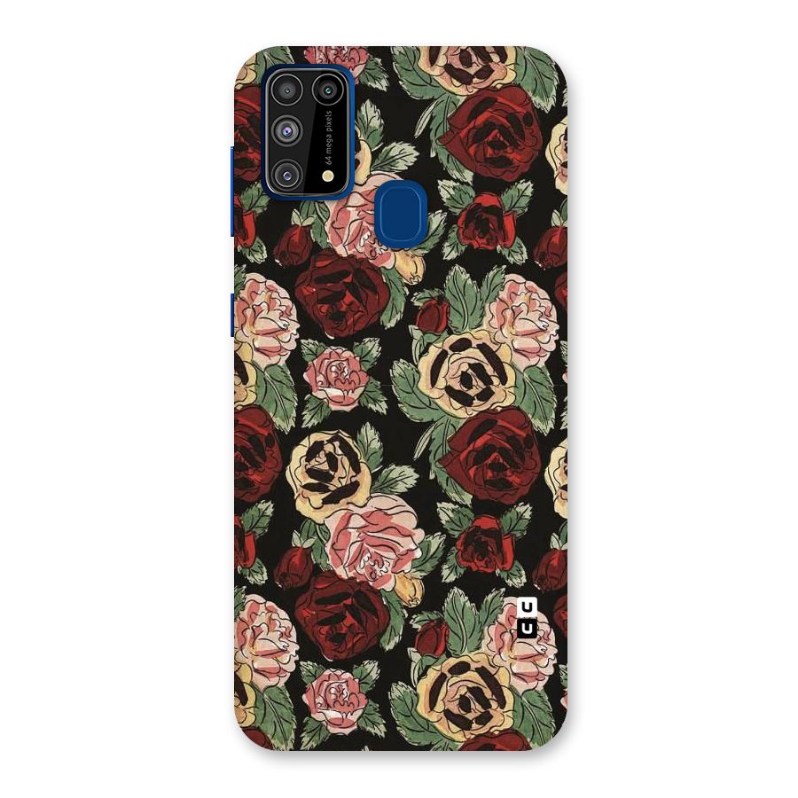 Dark Pastel Flowers Back Case for Galaxy F41