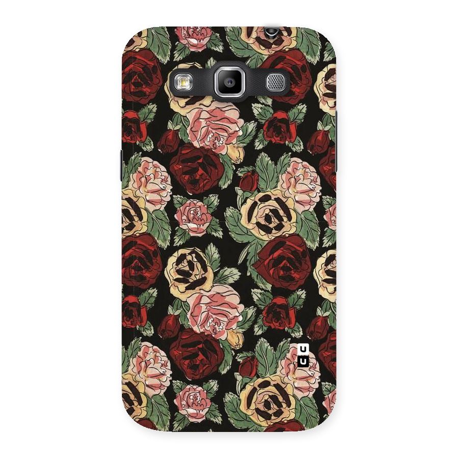 Dark Pastel Flowers Back Case for Galaxy Grand Quattro