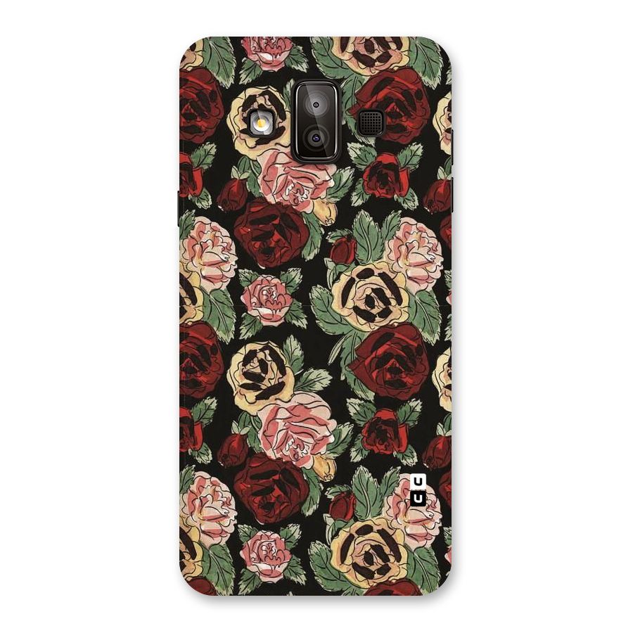 Dark Pastel Flowers Back Case for Galaxy J7 Duo
