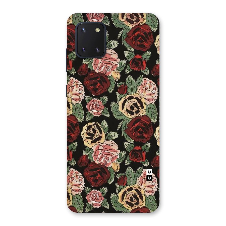 Dark Pastel Flowers Back Case for Galaxy Note 10 Lite